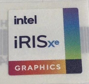 ■新品・未使用 ■10枚セット 新世代【intel iRIS xe GRAPHICS】エンブレムシール【18*18㎜】送料無料・追跡サービス付き☆P278