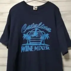 GILDAN　Tシャツ　XL　カタリナ　ワイン　USA古着