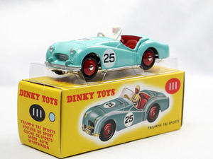 DINKY TOYS 1/43 トライアンフ TR2 スポーツ ライトブルー Triumph TR2 SPORTS 復刻版 ミニカー 111