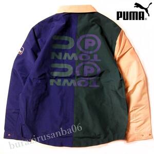 US/L 大き目◆未使用 定価27,500円 PUMA プーマ UPTOWN JACKET stormCELL ジャケット 撥水 カラーブロック クレイジーパターン 535806