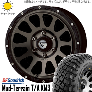 225/75R16 サマータイヤホイールセット ジムニー JB64 JB23 etc (BFGoodrich Mud-Terrain KM3 & DELTAFORCE OVAL 5穴 139.7)