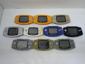 6■/Zこ8632　任天堂 Nintendo GBA ゲームボーイアドバンス 本体 ジャンク 10台セット 動作未確認 AGB-001 保証無