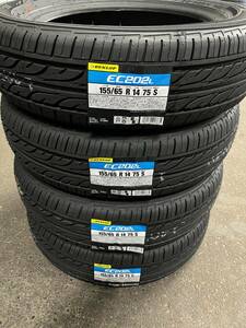 2024年製 4本セット EC202L 155/65R14 75S 4本送料込18000円～ 新品 夏タイヤ 正規品 在庫有 即出荷可能 ダンロップ 新品 ワゴンR N-WGN 