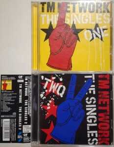 TM NETWORK TM NETWORK THE SINGLES 1、2 セット (初回生産限定盤)　帯付き(SINGLES 1帯欠)