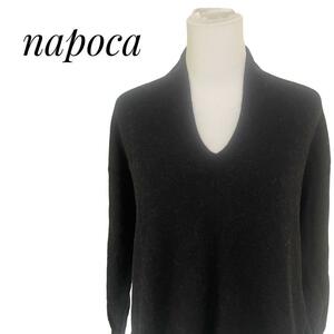 napoca レディース　トップス　長袖　ニット　セーター　ブラック