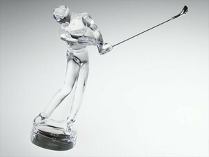 n655 Baccarat バカラ クリスタル ゴルフ セントアンドリュース ゴルファー 人物 フィギュリン 飾物