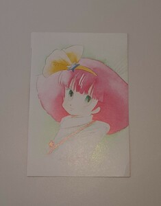 【未使用】 魔法のプリンセス ミンキーモモ 夢の中の輪舞 Animage 1986 年賀 ポストカード 昭和レトロ はがき 葉書 アニメージュ 付録