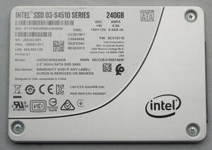 高信頼性 データセンター向け 中古 SSD intel D3 S4510 240GB