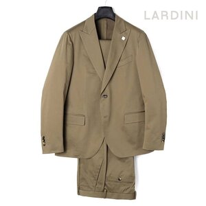 ◆【LARDINI(ラルディーニ)/春夏/コットンストレッチサテンピークドラペル2Bスーツ(SPECIAL L)】[ldn2450041-52]