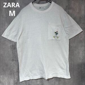 ザラ　ZARA Tシャツ　M カットソー