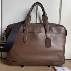 お値引き交渉歓迎　コーチ COACH ハミルトン スポーツビジネスバッグ F22529 マホガニー　中古