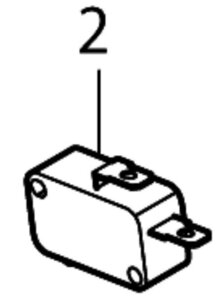 マキタ makita 18V 充電式クリーナ CL180FDZ 用 スイッチＤ３Ｖ－１６－３Ｃ２６ 650744-8 クリーナー 掃除 清掃 パーツ 部品 修理 大工