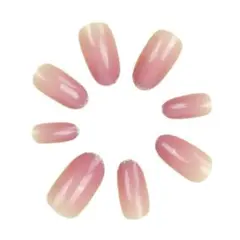 大人可愛い♡　ネイルチップ　つけ爪　ピンク　グラデーション　ラメ　韓国　シンプル