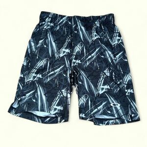 オークリー OAKLEY US規格 Slant Graphic Shorts 9Inch 6.0 メンズ 春 夏物スポーツ トレーニング ハーフパンツ FOA404224ブラックサイズM