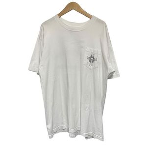 【中古】 CHROME HEARTS クロムハーツ ロサンゼルス スクロールラベル Tシャツ シルバー アクセサリー 衣類 24011552 AO