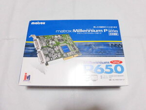 MATROX Millennium P650 64MB DDR PCI BOX ロープロファイル対応