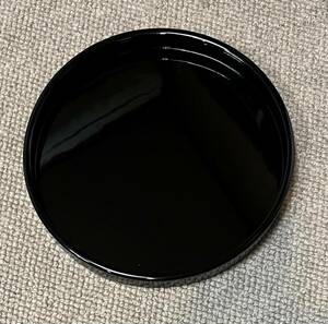 越前漆器■越前塗　丸盆　お盆　会席膳　８寸　黒溜■天然木・本漆■【新品】