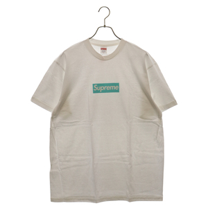 SUPREME シュプリーム 21AW ×Tiffany Box Logo Tee ティファニー ボックスロゴ 半袖Tシャツ カットソー ホワイト/ブルー