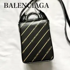 ■極美品■ 激レアBALENCIAGA ショルダーバッグ　　黒　レザー　ゴールド