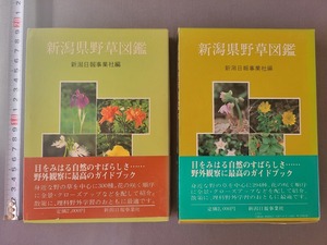 昭和55.57年発行 新潟県野草図鑑　Ⅰ・Ⅱ　新潟日報事業社　/G