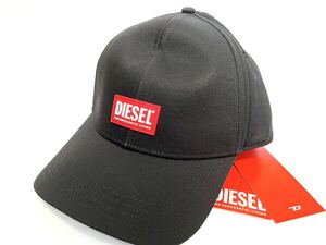 新品 タグ付き 定価11,000円 DIESEL ディーゼル ロゴ ベースボール キャップ 帽子 ブラック 黒