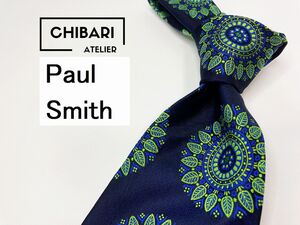 【超美品】PaulSmith　ポールスミス　花柄 ネクタイ 3本以上 送料無料 メンズ ネイビー　1204118