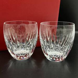 ★1円 美品 Baccarat バカラ マッセナ タンブラー クリスタル ペア 2客セット