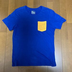 ☆NIKE☆ナイキ 半袖 Tシャツ フューチュラ ポケット 779707-455 青 オレンジ M 綿100%