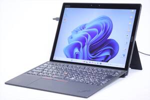 即配 Corei7 16Gメモリ バッテリー良好 Windows11 LTE タッチパネル 2in1 ThinkPad X1 Tablet Gen3 i7-8650U 16GB 512GB 13.0 3K