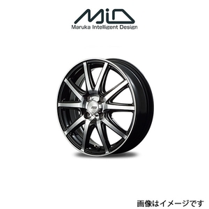 MID ファイナルスピード GRガンマ アルミホイール 4本 エブリィ ワゴン DA17W(13×4J 4-100 INSET43 ブラックポリッシュ)FINALSPEED