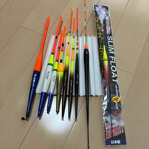 海上釣堀用棒ウキ9本セットです。