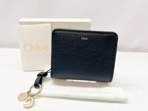 未使用保管　美品　Chloe　クロエ　グレインレザー製　Alphabet　アルファベット　コンパクトウォレット　二つ折り財布　CHC22WP764F57001