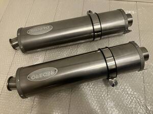 REDBRO楕円形チタンマフラー　左右2本出し　60.5 XJR1300 1200 GSX1400 GSX1300R 隼GSX-R1000 ZX-14R ZZR1400 希少