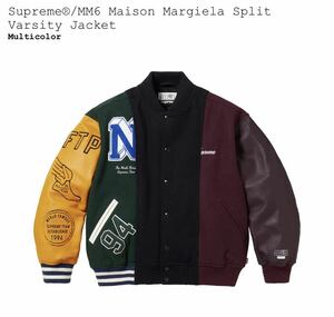 Supreme MM6 Maison Margiela Split Varsity Jacket Multicolor シュプリーム マルジェラ バーシティ ジャケット スタジャン 新品 M