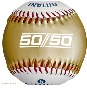 大谷翔平 サインボール 50/50 達成記念ボール ゴールドVer. ロサンゼルス ドジャース 17 SHOHEI OHTANI Rawlings 新品未使用 MLB　１