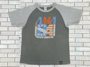 ＵＳＥＤ　トイズマッコイ　TOYS McCOY　半袖Ｔシャツ　ラグラン　サイズＭ　AMA