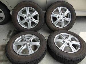 ★145/80R13 145 80 13 YOKOHAMA ヨコハマ アイスガード iG30 09年製 Weds SIBILLA RZ アルミ オフセット43 中古品