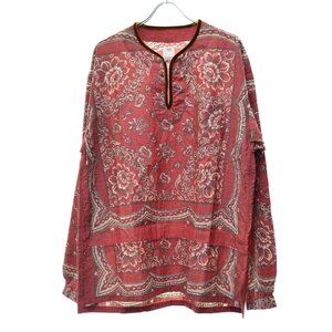 【5/XXL】VISVIM / ビズビム 22SS 0122105011013 TUNIC P.O. WILDFLOWER P.W. チュニック プルオーバー長袖シャツ