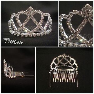 ウェディング ミニティアラ ヘッドドレス ヘッドアクセ 花嫁 9