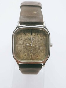 #162 SEIKO セイコー 6431-5050 腕時計 アナログ 2針 金色文字盤 シルバー色 レディース 時計 とけい トケイ アクセ ヴィンテージ レトロ