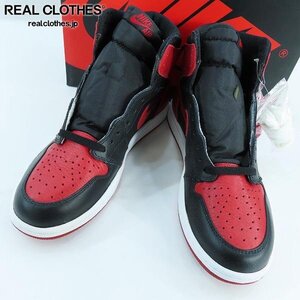 NIKE/ナイキ AIR JORDAN 1 RETRO HIGH OG BRED BANNED エアジョーダン1 ブレッド バーンド 555088-001/28 /080