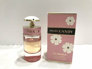 ■【YS-1】 香水 ■ プラダ PRADA ■ キャンディ フロラーレ オードトワレ EDT 50ml■ 元箱有 残量60％ 【同梱可能商品】■D