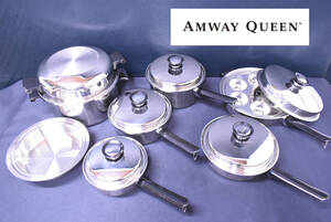 ●アムウェイ クィーン/AMWAY QUEEN/クックウェア/セット/キッチンツール/ステンレス/高機能/スタイリッシュ/UAY801