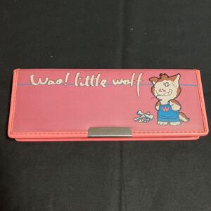 新品未使用 デッドストック 80年代 PILOT パイロット Wao！Little wolf 筆箱 筆入れ ペンケース ファンシー系 昭和レトロ 当時物