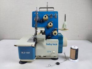 7712-06★JUKI ジューキ 1本針/3本糸 ロックミシン 家庭用ミシン baby lock BL3-407 年代不明 ハンドクラフト 本体 動作未確認 ジャンク扱