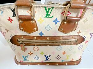 ★LOUIS VUITTON ルイ・ヴィトン アルマ マルチカラー モノグラム ハンドバッグ ブロン ★ヴィンテージ 中古