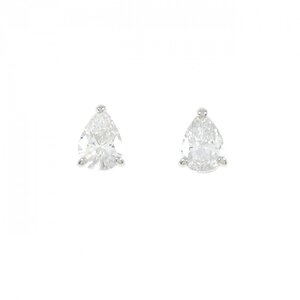 【リメイク】PT/ST ダイヤモンド ピアス 0.425CT 0.525CT F SI1 ペアシェイプ