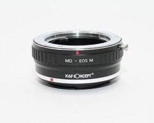 K&F ミノルタ MDマウント- キャノン CANON EOS M マウントアダプター md-eosm (KFEOSM) おまけレンズクロス付　