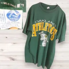 希少USA製　80S VINTAGE  OAKLAND ATHLETICS XL