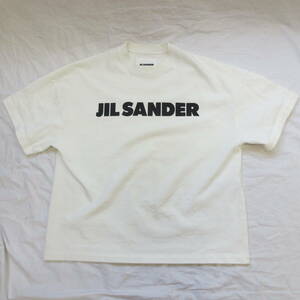 ○　ジルサンダー　JIL SANDER　ビッグロゴ　Tシャツ　定番人気モデル　厚番手生地　オーバーサイズ　本物